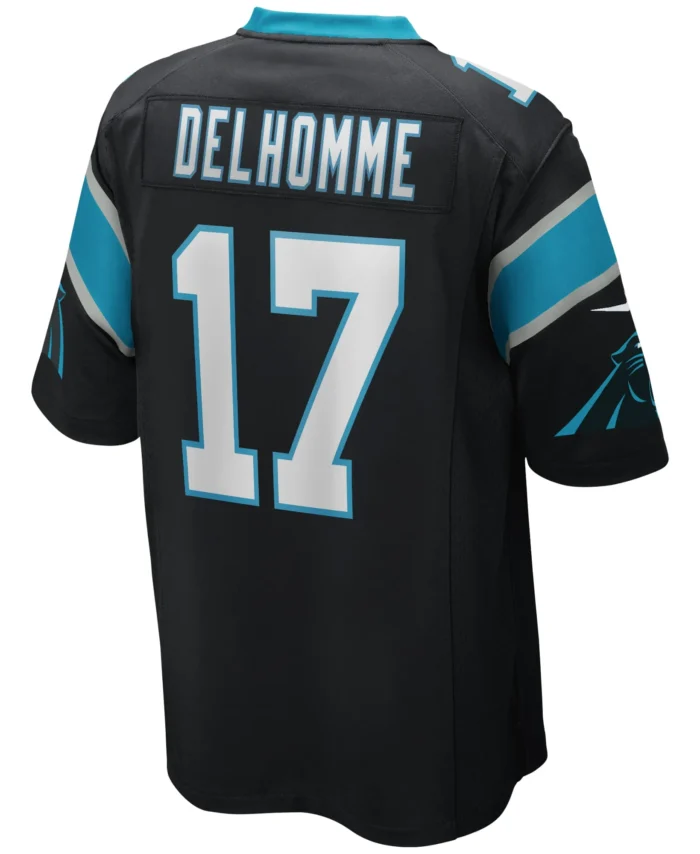 Jake Delhomme Carolina Panthers Game Retired Player Jersey - Black
