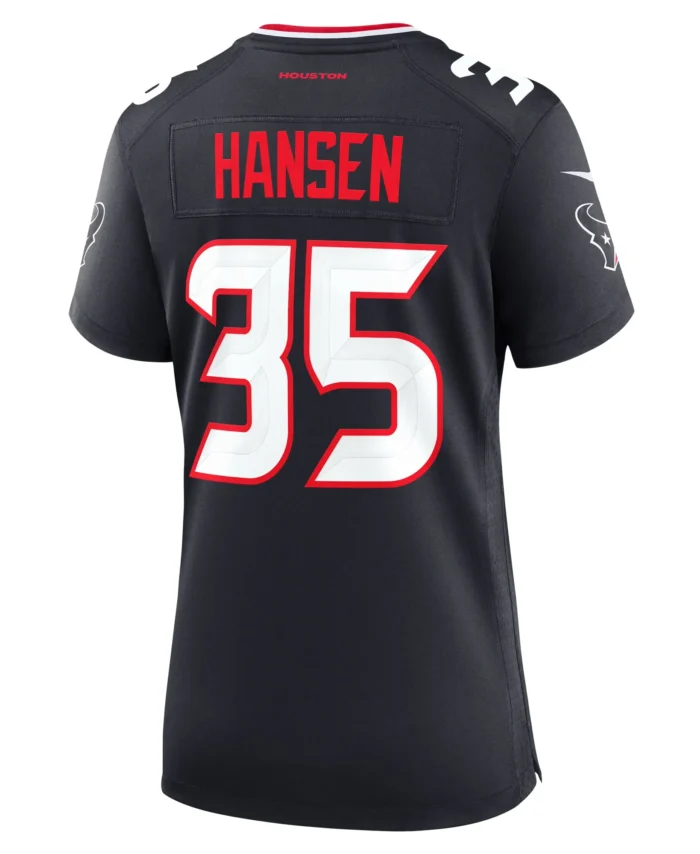 Jake Hansen Houston Texans Women's Team Game Jersey -  Navy