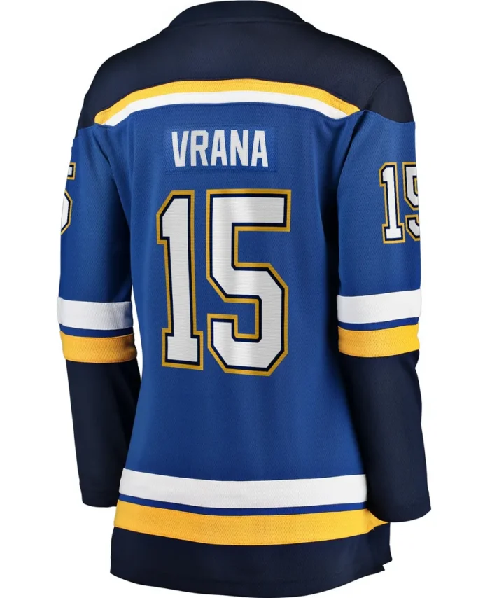 Jakub Vrana St. Louis Blues Women Fanatics Home Breakaway Jersey - Blue