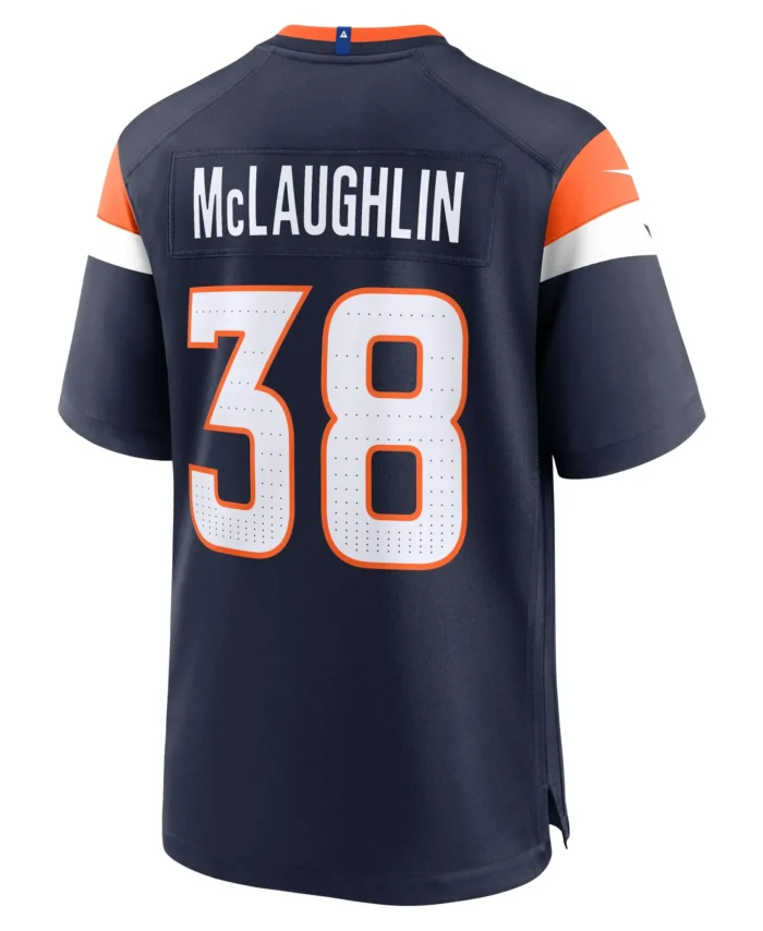 Jaleel McLaughlin Denver Broncos Alternate Game Jersey -  Navy