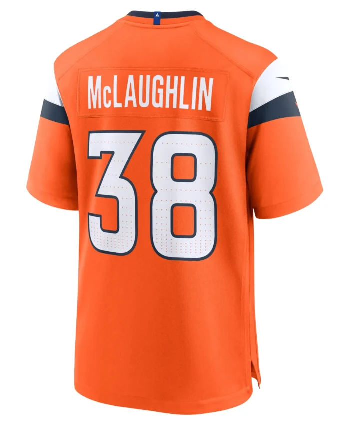 Jaleel McLaughlin Denver Broncos Team Game Jersey -  Orange