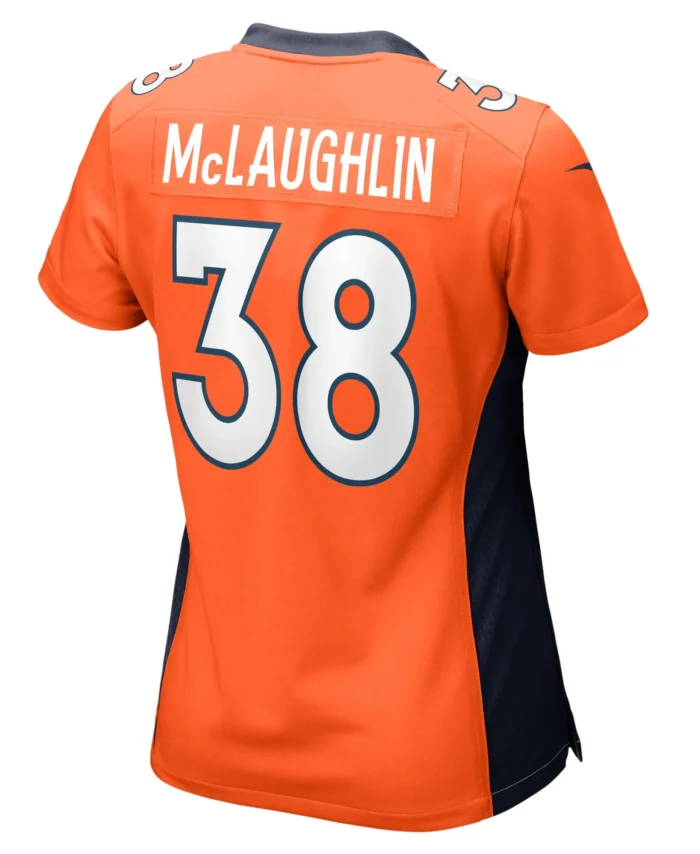 Jaleel McLaughlin Denver Broncos Women's  Game Jersey -  Orange