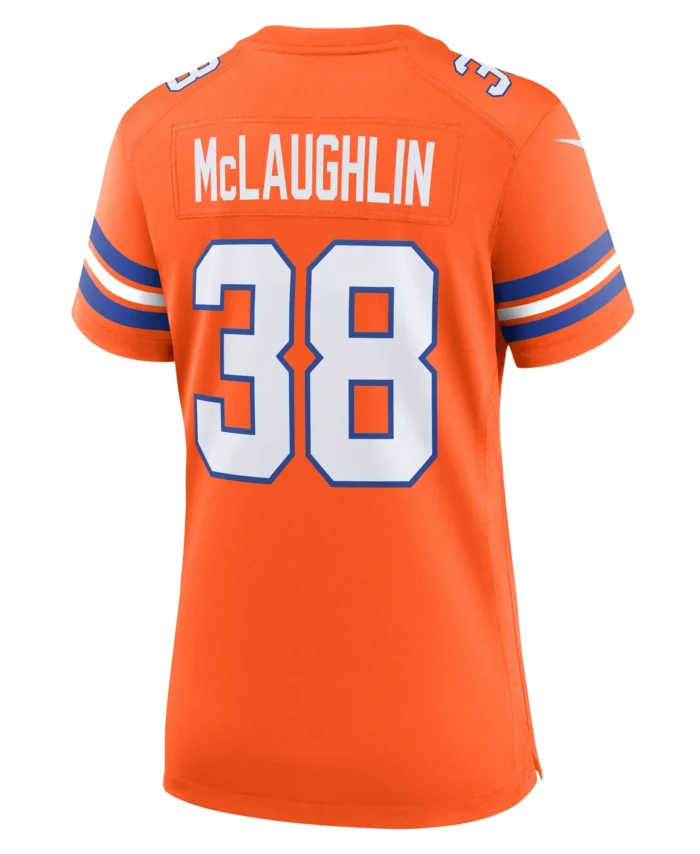 Jaleel McLaughlin Denver Broncos Women's Mile High Collection 1977 Throwback Player Game Jersey - Orange