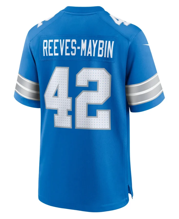 Jalen Reeves-Maybin Detroit Lions Team Game Jersey -  Blue
