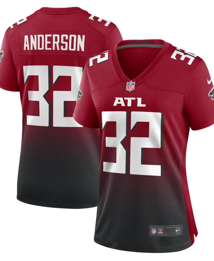Jamal Anderson Atlanta Falcons Women's Retired Game Jersey - Red
