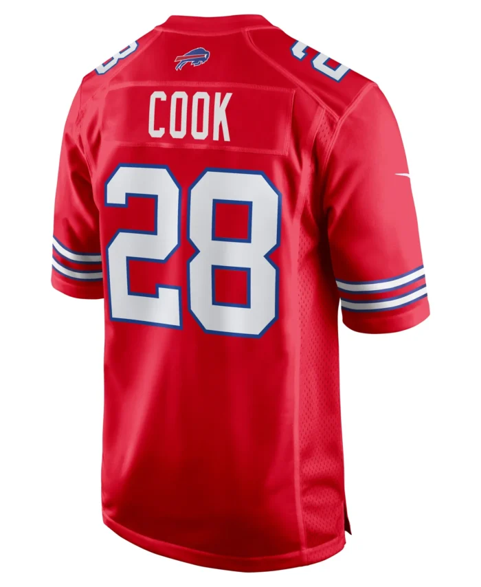James Cook Buffalo Bills Alternate Game Jersey - Red