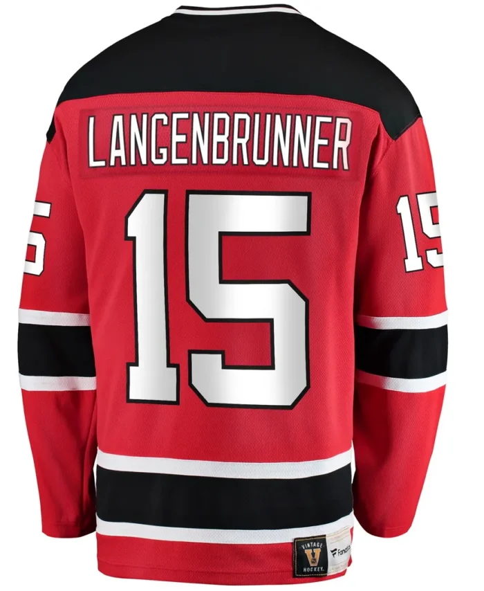 Jamie Langenbrunner New Jersey Devils Fanatics Premier Breakaway Retired Player Jersey - Red