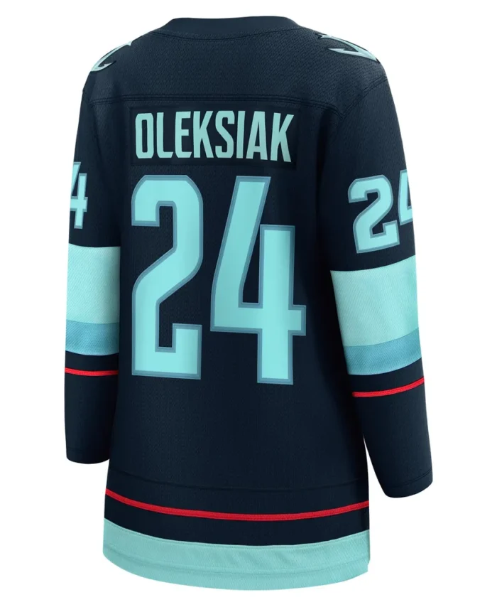 Jamie Oleksiak Seattle Kraken Fanatics Women Home Breakaway Player Jersey - Deep Sea Blue