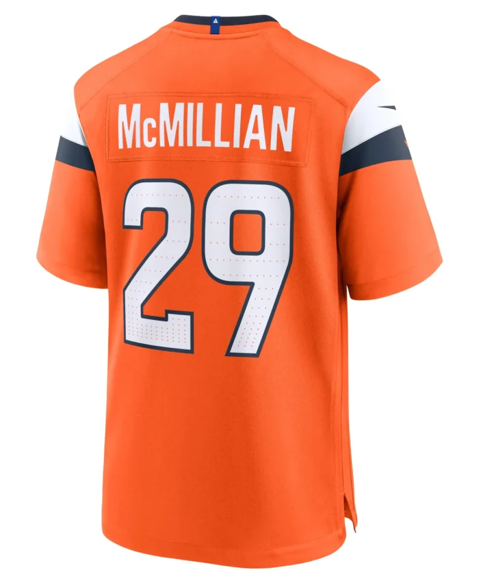 Ja'Quan McMillian Denver Broncos Team Game Jersey -  Orange