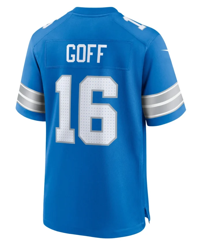 Jared Goff Detroit Lions Game Jersey - Blue