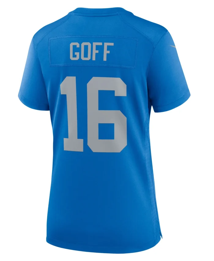 Jared Goff Detroit Lions Women's Alternate Game Jersey - Blue