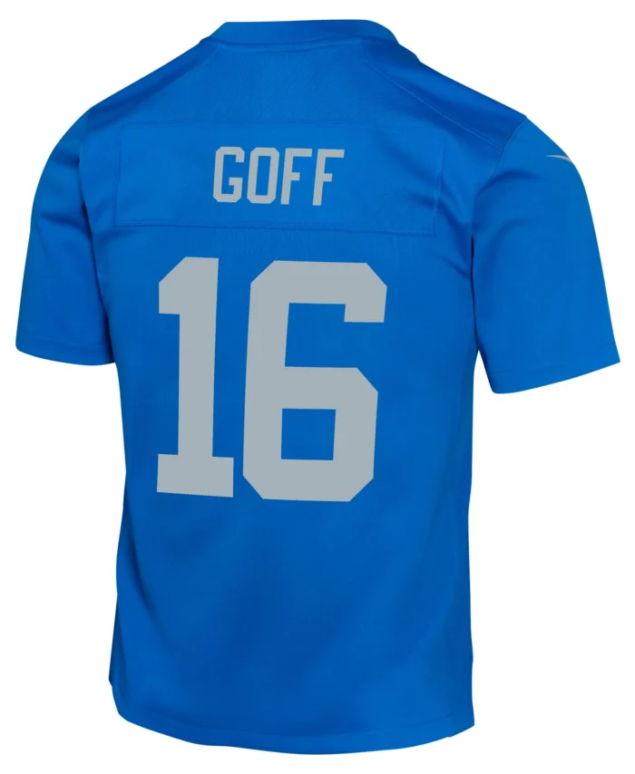 Jared Goff Detroit Lions Youth Alternate Game Jersey -  Blue