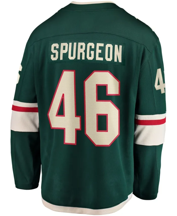 Jared Spurgeon Minnesota Wild Home Breakaway Player Jersey - Green