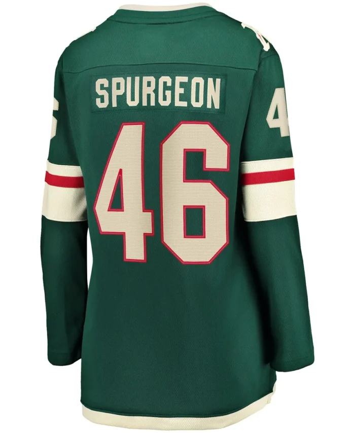 Jared Spurgeon Minnesota Wild Women Home Breakaway Player Jersey - Green