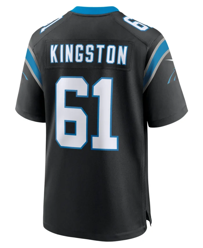 Jarrett Kingston Carolina Panthers  Game Jersey -  Black