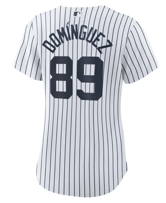 Jasson Dominguez New York Yankees Women Home Official Replica Player Jersey- White