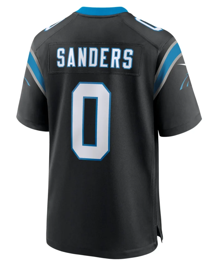 Ja'Tavion Sanders Carolina Panthers  Game Jersey -  Black