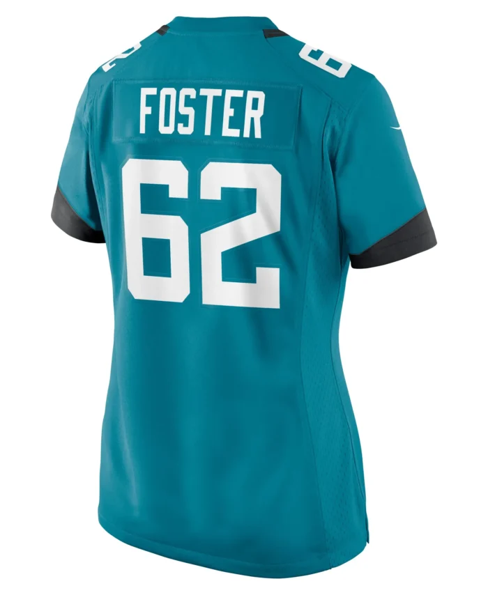 Javon Foster Jacksonville Jaguars Women's  Game Jersey -  Teal