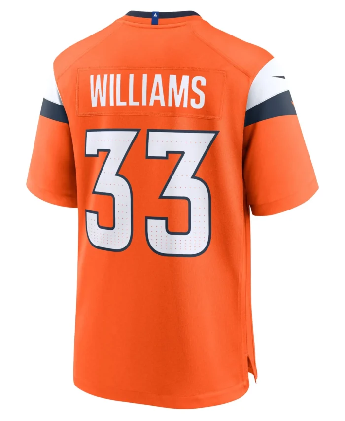 Javonte Williams Denver Broncos Mile High Collection Game Jersey - Orange