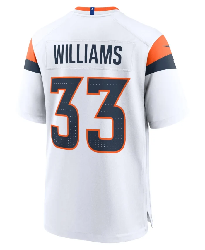 Javonte Williams Denver Broncos Mile High Collection Game Jersey - White