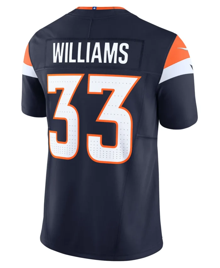 Javonte Williams Denver Broncos Mile High Collection Vapor F.U.S.E. Limited Jersey - Navy