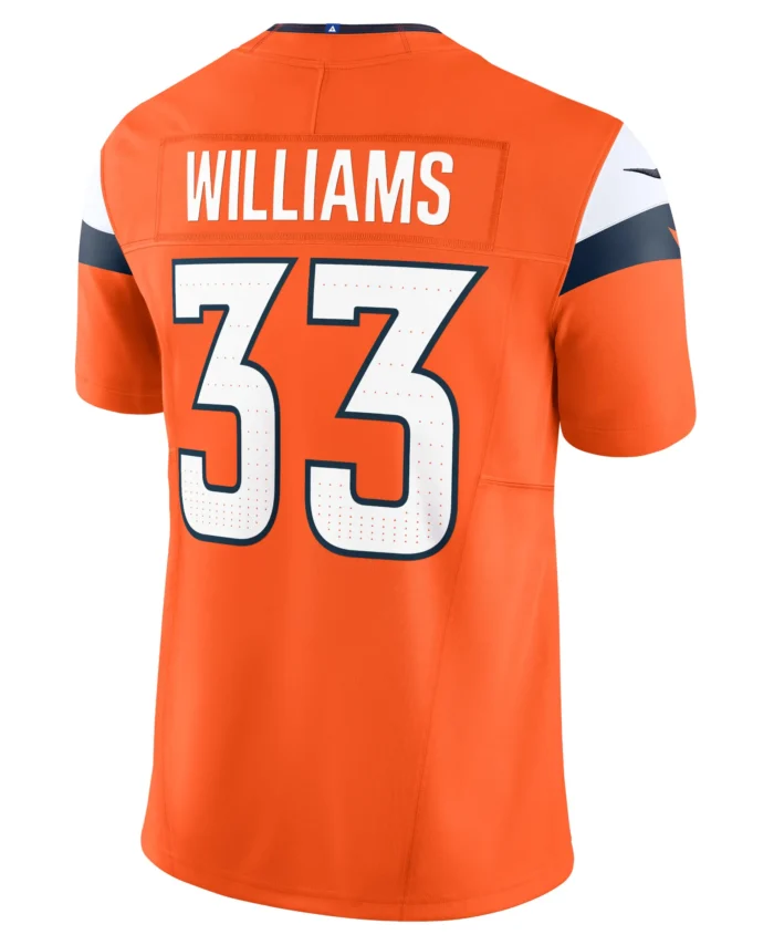 Javonte Williams Denver Broncos Mile High Collection Vapor F.U.S.E. Limited Jersey - Orange