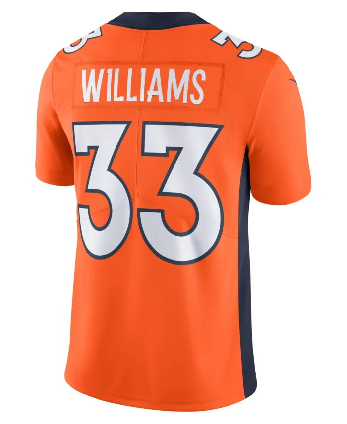 Javonte Williams Denver Broncos  Vapor Untouchable Limited Jersey - Orange