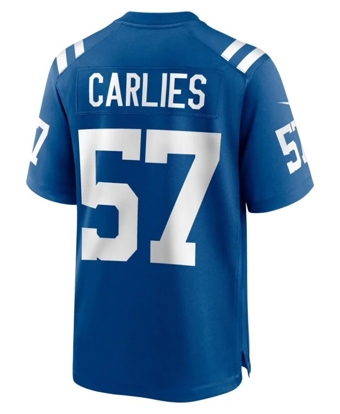 Jaylon Carlies Indianapolis Colts Game Jersey -  Royal
