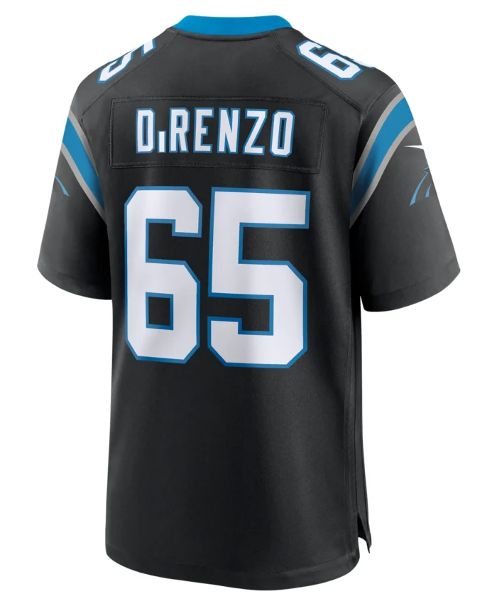 J.D. DiRenzo Carolina Panthers  Game Jersey -  Black
