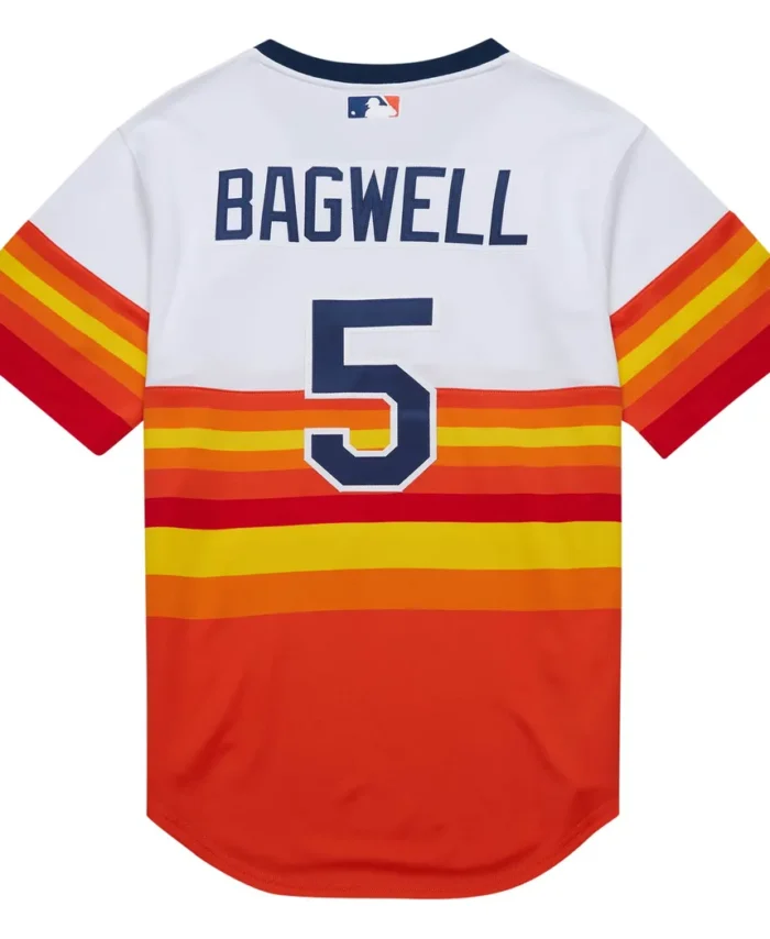 Jeff Bagwell Houston Astros Mitchell Ness 2004 Cooperstown Collection Authentic Throwback Jersey - White