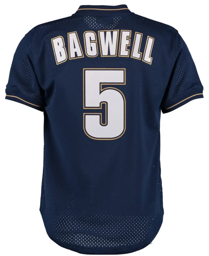 Jeff Bagwell Houston Astros Mitchell Ness Cooperstown 1997 Mesh Batting Practice Jersey - Navy