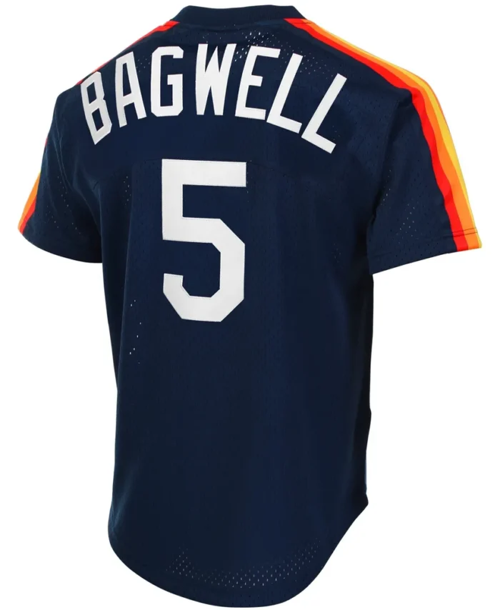 Jeff Bagwell Houston Astros Mitchell Ness Cooperstown Mesh Batting Practice Jersey - Navy