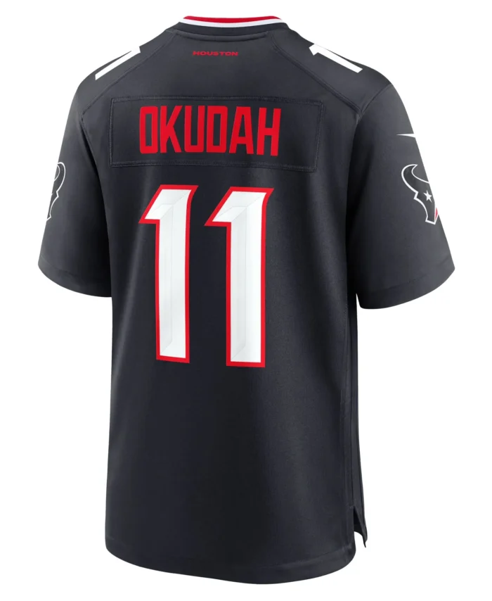Jeff Okudah Houston Texans Team Game Jersey -  Navy