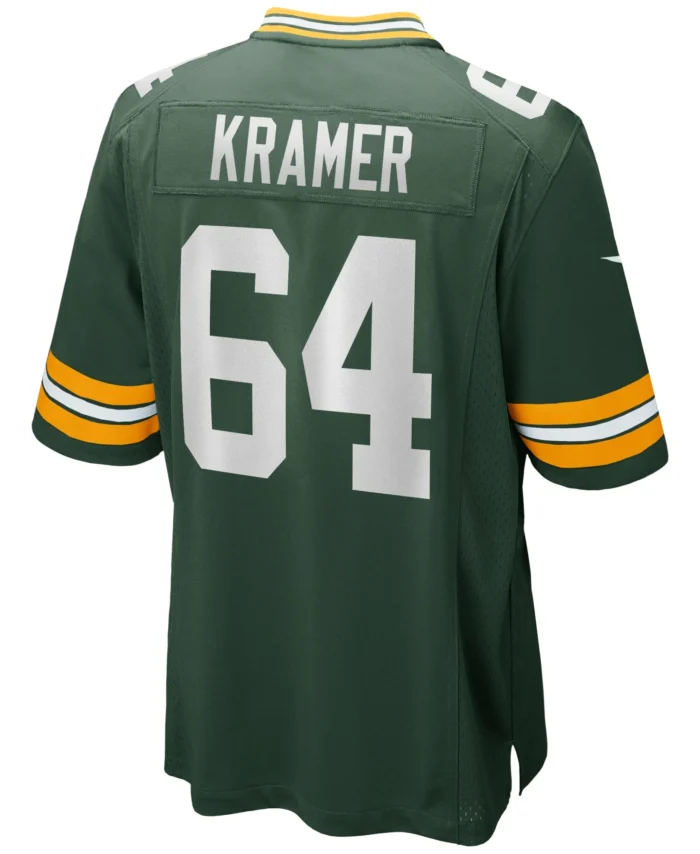 Jerry Kramer Green Bay Packers Game Retired Player Jersey - Green