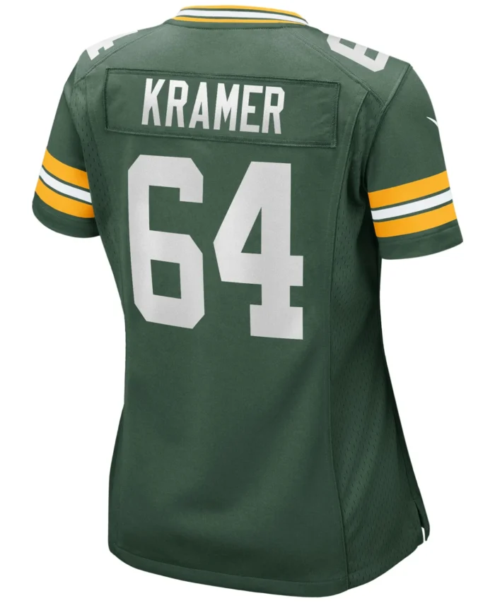 Jerry Kramer Green Bay Packers Women's Game Retired Player Jersey - Green