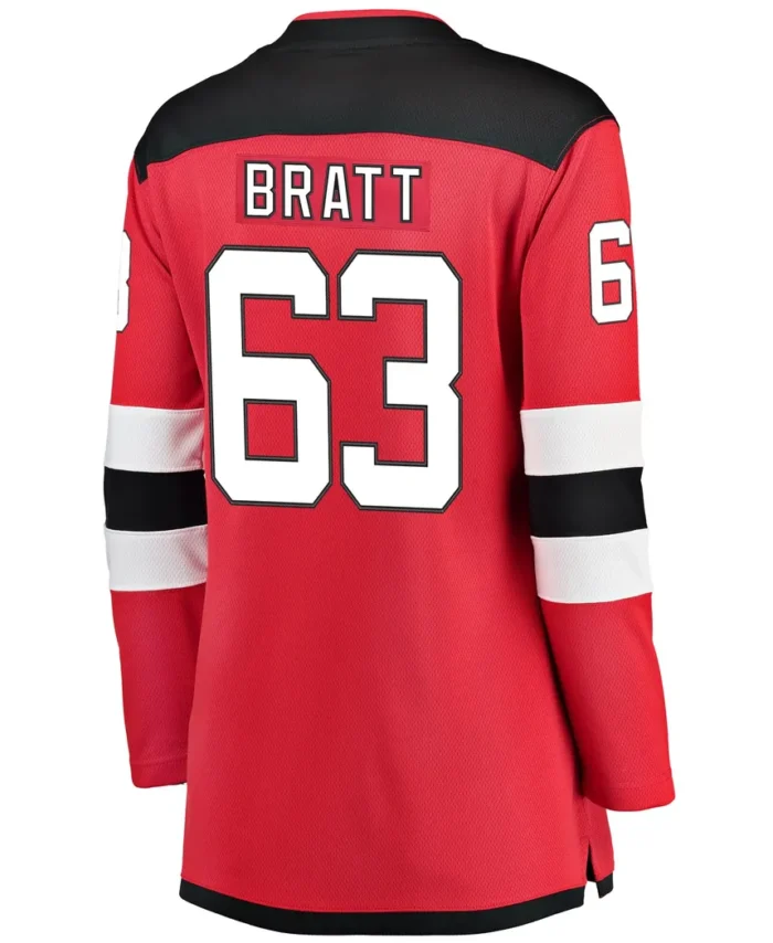 Jesper Bratt New Jersey Devils Fanatics Women Home Breakaway Player Jersey - Red