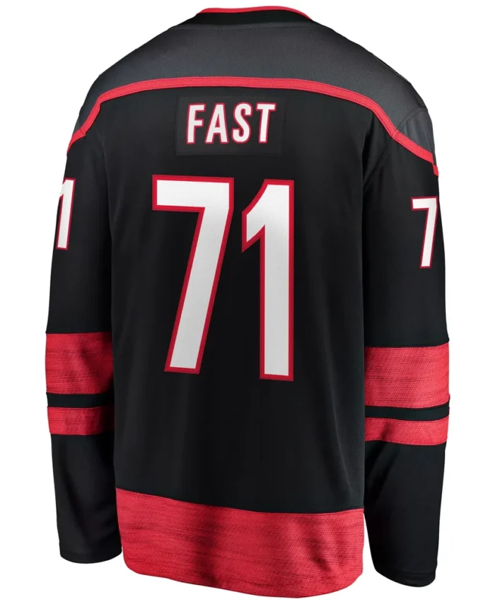 Jesper Fast Carolina Hurricanes Fanatics Home Breakaway Jersey - Black