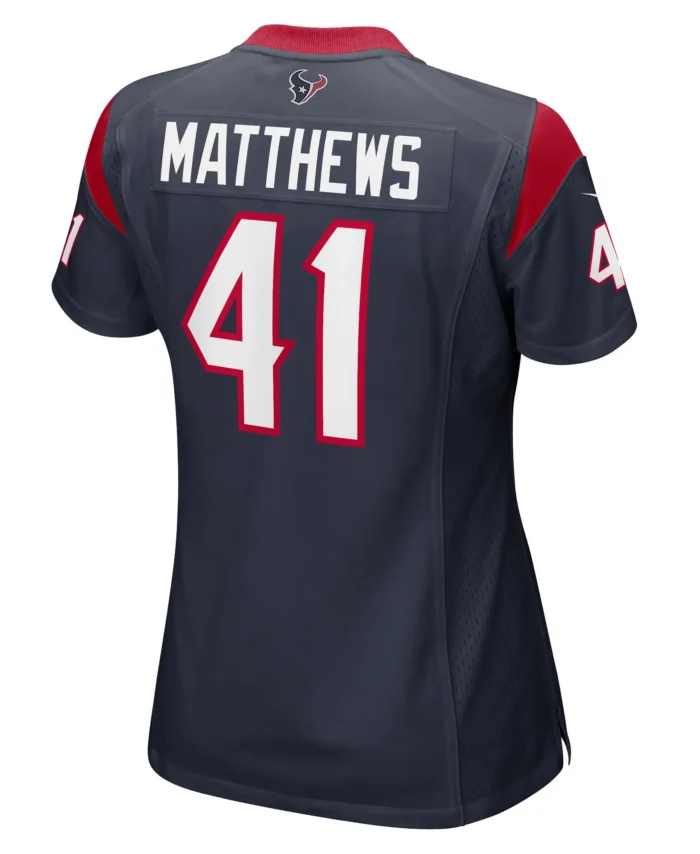 Jesse Matthews Houston Texans Women's Team Game Jersey -  Navy