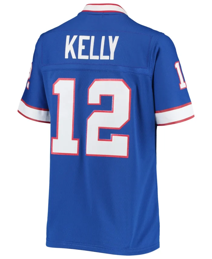 Jim Kelly Buffalo Bills Mitchell & Ness Women's 1990 Legacy Replica Jersey - Royal