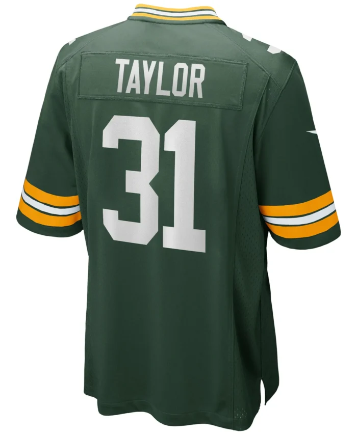 Jim Taylor Green Bay Packers Game Retired Player Jersey - Green