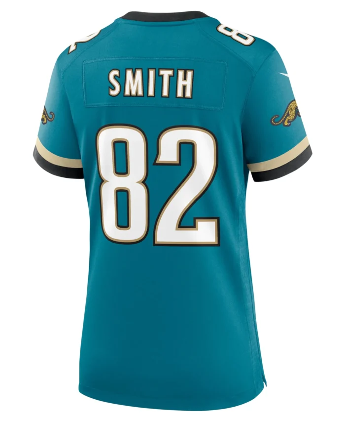 Jimmy Smith Jacksonville Jaguars Women's Prowler Throwback Retired Player Game Jersey - Teal