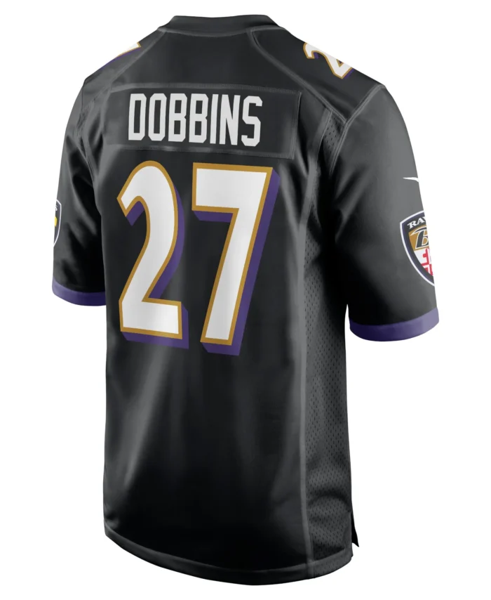 J.K. Dobbins Baltimore Ravens Game Jersey - Black