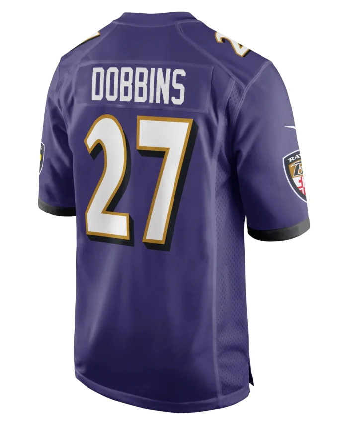 J.K. Dobbins Baltimore Ravens Game Team Jersey - Purple