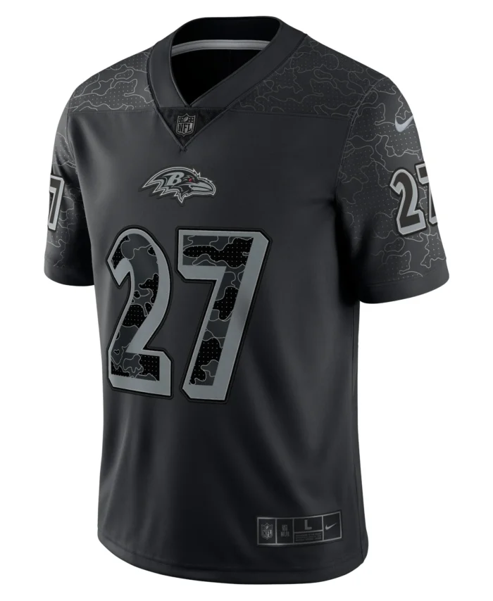 J.K. Dobbins Baltimore Ravens RFLCTV Limited Jersey - Black