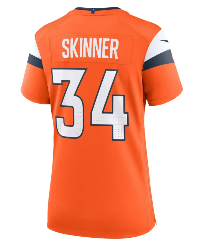 JL Skinner Denver Broncos Women's Team Game Jersey -  Orange