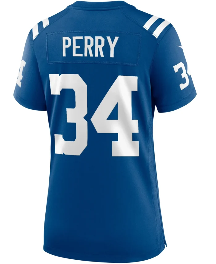 Joe Perry Indianapolis Colts Women's Game Retired Player Jersey - Royal