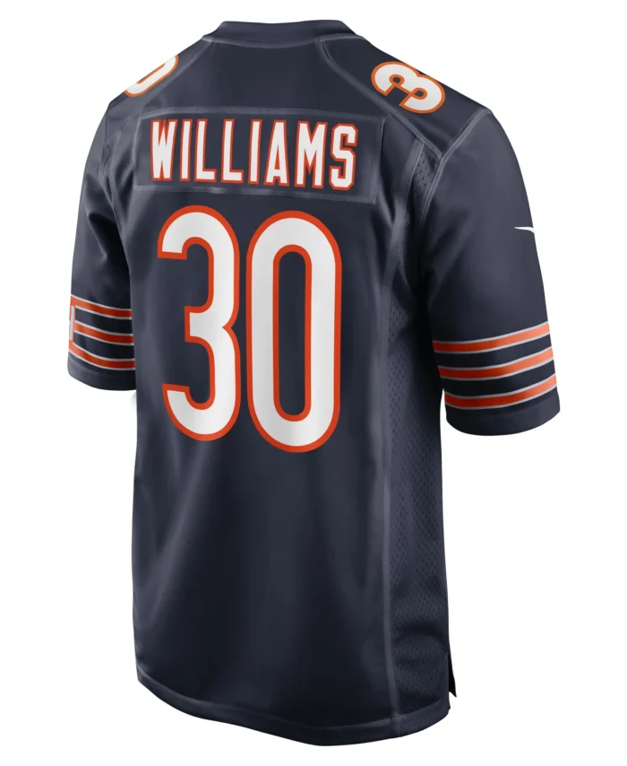 Joejuan Williams Chicago Bears  Game Jersey -  Navy