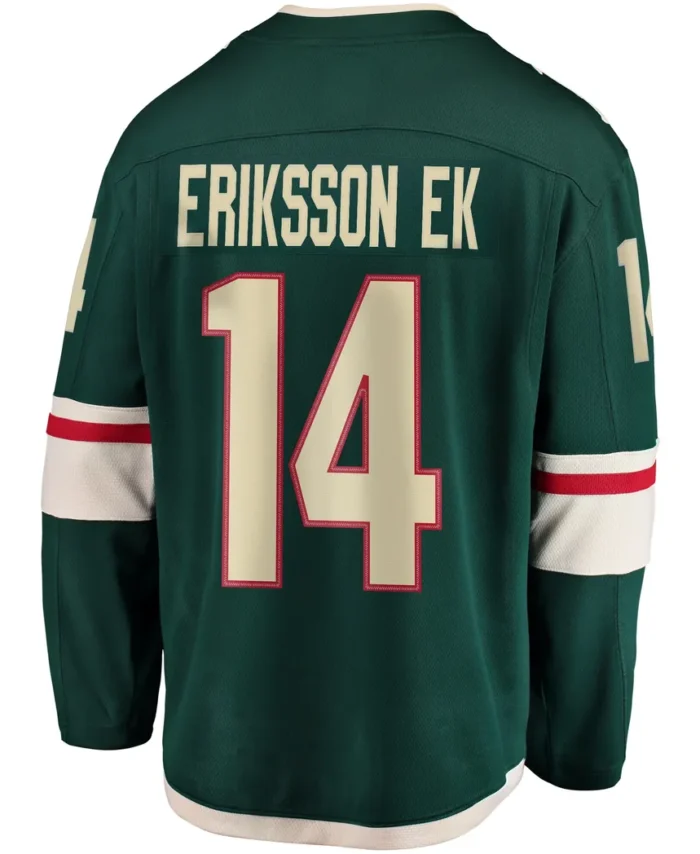Joel Eriksson Ek Minnesota Wild Fanatics Breakaway Jersey - Green