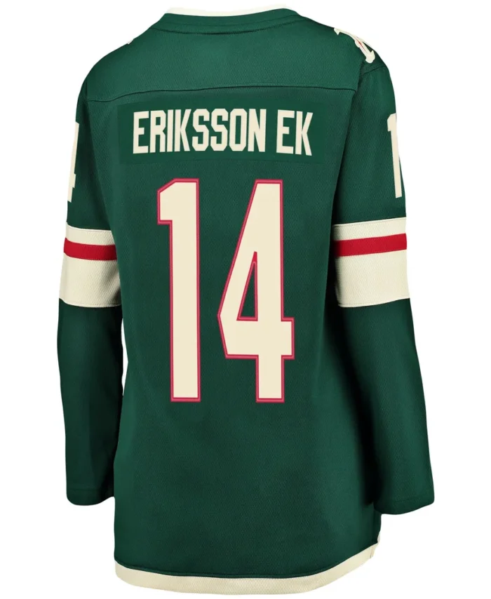 Joel Eriksson Ek Minnesota Wild Fanatics Women Breakaway Player Jersey - Green