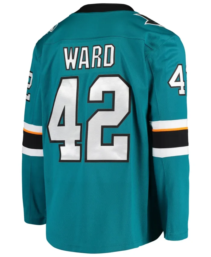 Joel Ward San Jose Sharks Fanatics Breakaway Home Player Jersey - Teal